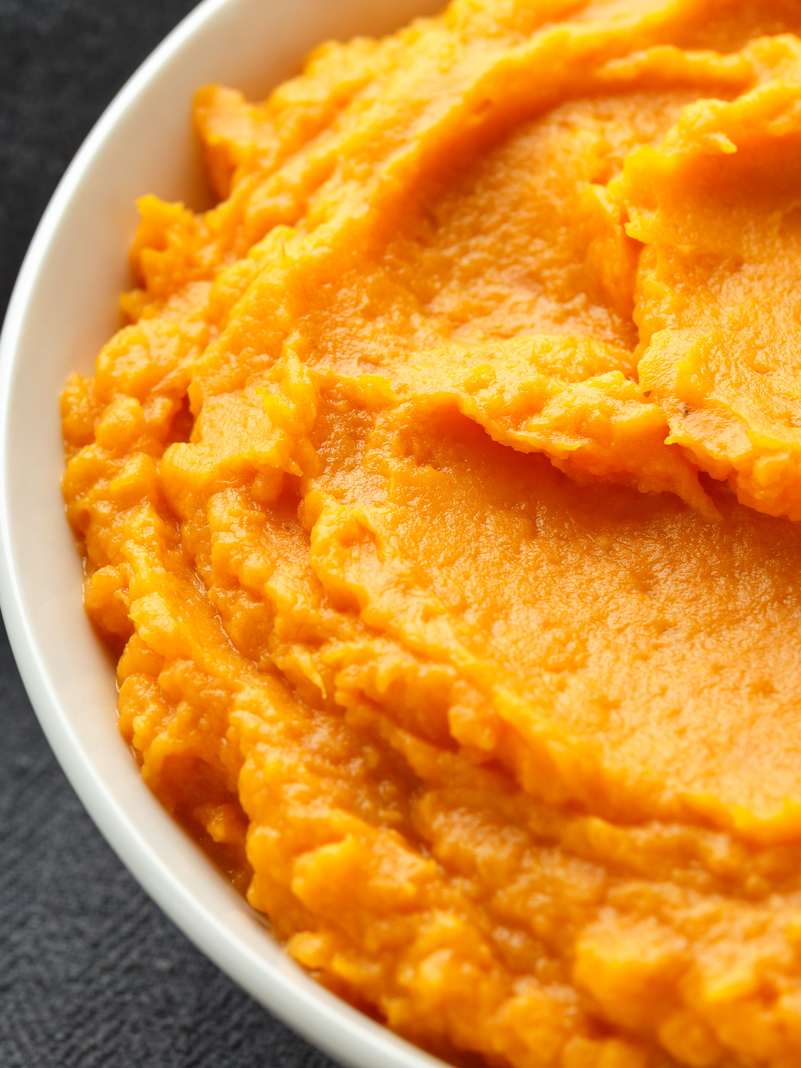 Mashed sweet potatoes